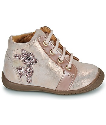 Baskets montantes enfant filles GBB BICHETTE Rose