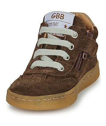 Baskets montantes enfant garcons GBB ANAIS TWIST Marron