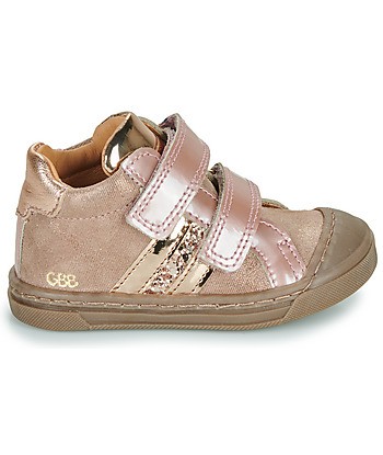Baskets montantes enfant filles GBB ATTACHANT TWIST Rose