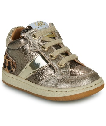 Baskets montantes enfant filles GBB APPLIQUE TWIST Argenté