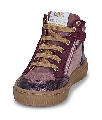 Baskets montantes enfant filles GBB COURAGEUX Violet