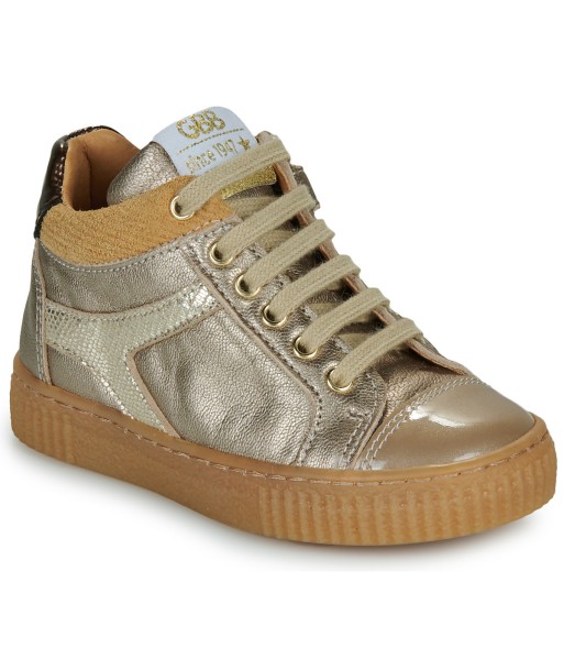 Baskets montantes enfant filles GBB AVENTUREUX Doré