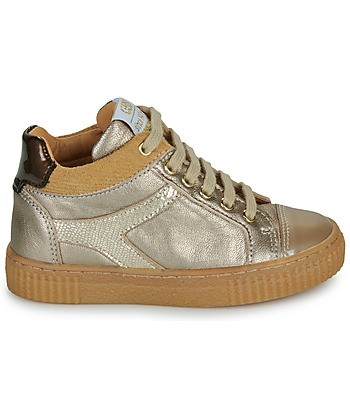 Baskets montantes enfant filles GBB AVENTUREUX Doré