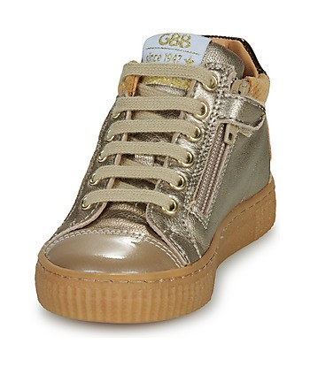 Baskets montantes enfant filles GBB AVENTUREUX Doré