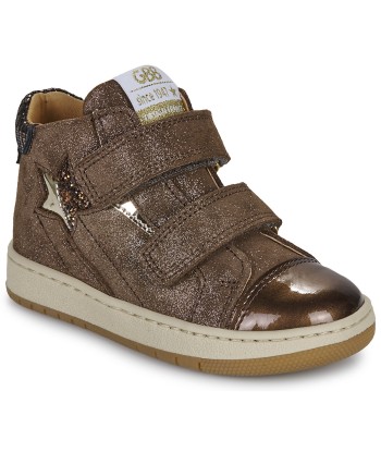 Baskets montantes enfant filles GBB PRATIQUE Marron