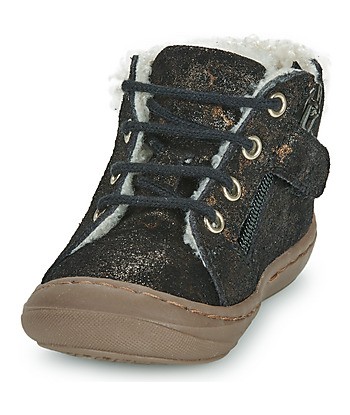 Baskets montantes enfant garcons GBB ABOCO FLEX Marron