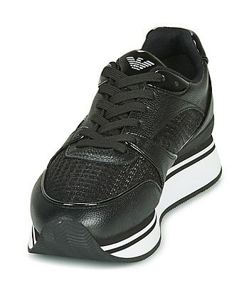Baskets basses femmes Emporio Armani X3X046-XM547 Noir