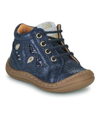 Baskets montantes enfant filles GBB FLEXOO FLOWER FLEX Bleu