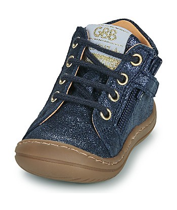 Baskets montantes enfant filles GBB FLEXOO FLOWER FLEX Bleu