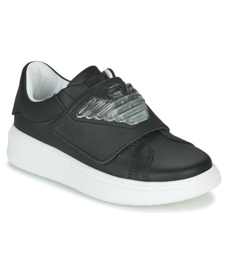 Baskets basses enfant garcons Emporio Armani XYX014-XOI08 Noir