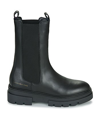 Bottines femmes Tommy Hilfiger MONOCHROMATIC CHELSEA BOOT Noir