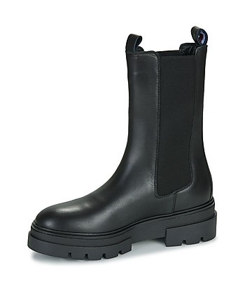Bottines femmes Tommy Hilfiger MONOCHROMATIC CHELSEA BOOT Noir