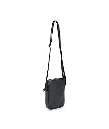 Sacoche hommes Fred Perry SCOTCHGRAIN LEATHER SIDE BAG Noir