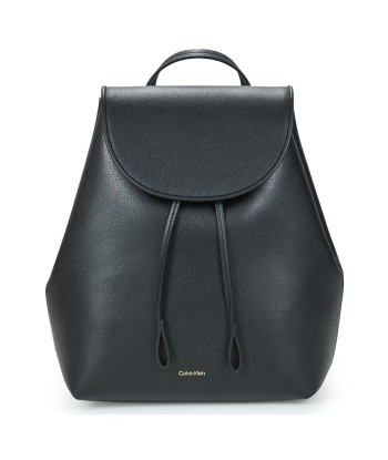 Sac a dos femmes Calvin Klein Jeans FOIL LOGO FLAP BACKPACK Noir