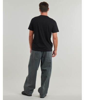 T-shirt hommes Calvin Klein Jeans SS STANDARD LOGO 30S CREWNK TEE Noir