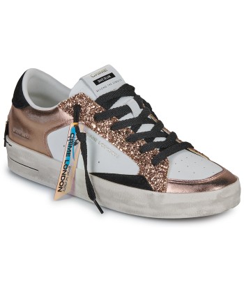 Baskets basses femmes Crime London SK8 DELUXE Rose