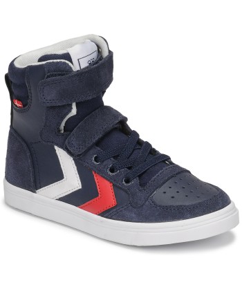 Baskets basses enfant garcons hummel SLIMMER STADIL LEATHER HIGH JR Bl