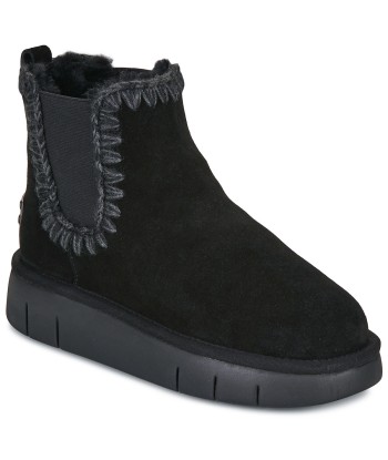 Boots femmes Mou BOUNCE CHELSEA BOOT IN SUEDE Noir