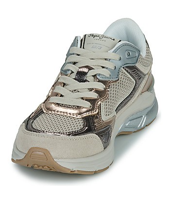 Baskets basses femmes Pepe jeans DAVE MINERAL W Beige