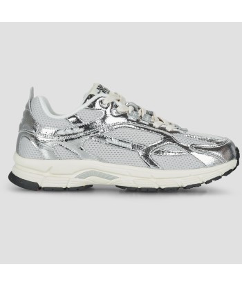 Baskets basses femmes Mercer Amsterdam The Re-Run Cracked Argenté