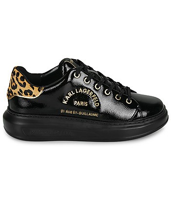 Baskets basses femmes Karl Lagerfeld KAPRI Metal Maison Exotik Noir