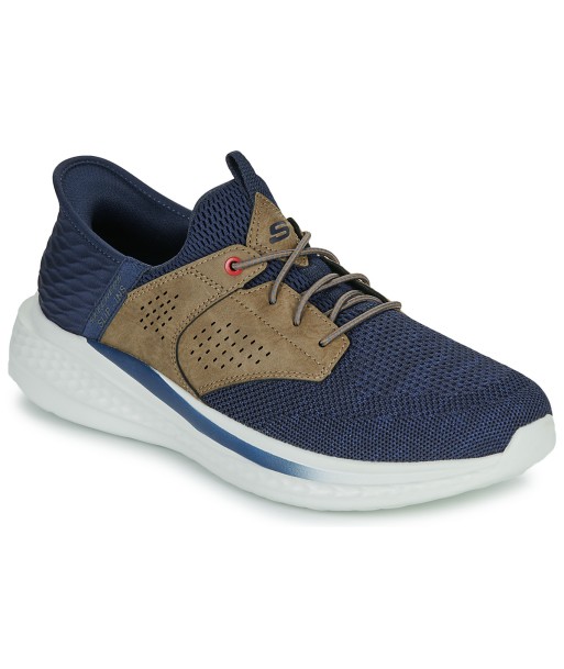 Baskets basses hommes Skechers SLADE SLIP-INS Bleu