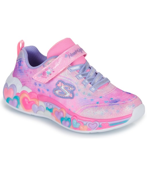 Baskets basses enfant filles Skechers ETERNAL HEART LIGHTS Rose