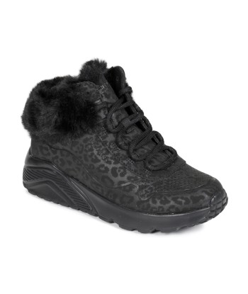 Baskets montantes enfant filles Skechers UNO LITE Noir