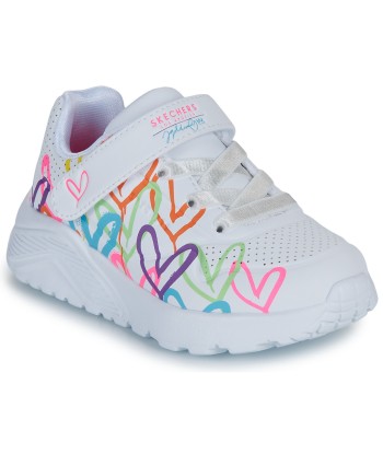Baskets basses enfant filles Skechers UNO LITE LOVE LEVITATE Blanc