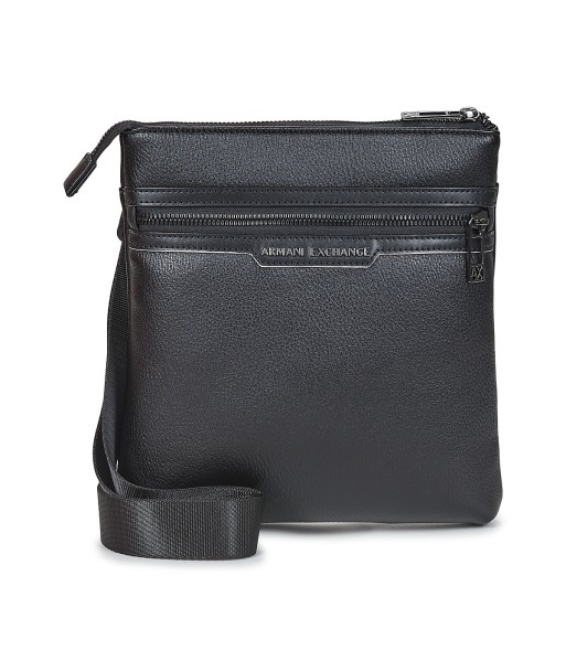 Sacoche hommes Armani Exchange CEDRIC FLAT CROSSBODY Noir