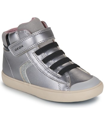 Baskets montantes enfant filles Geox B GISLI GIRL Argenté