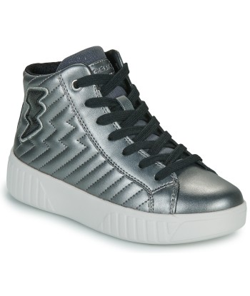 Baskets montantes enfant filles Geox J MIKIROSHI GIRL Argenté