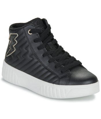 Baskets montantes enfant filles Geox J MIKIROSHI GIRL Noir