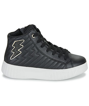 Baskets montantes enfant filles Geox J MIKIROSHI GIRL Noir