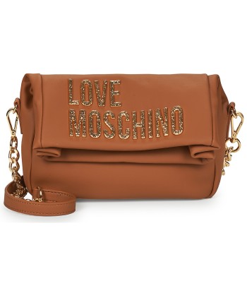 Sac a main femmes Love Moschino BOLD LOVE HAMMERED Marron