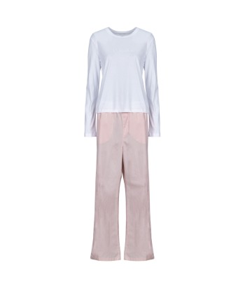 Pyjamas / Chemises de nuit femmes Calvin Klein Jeans LS PANT SET Rose