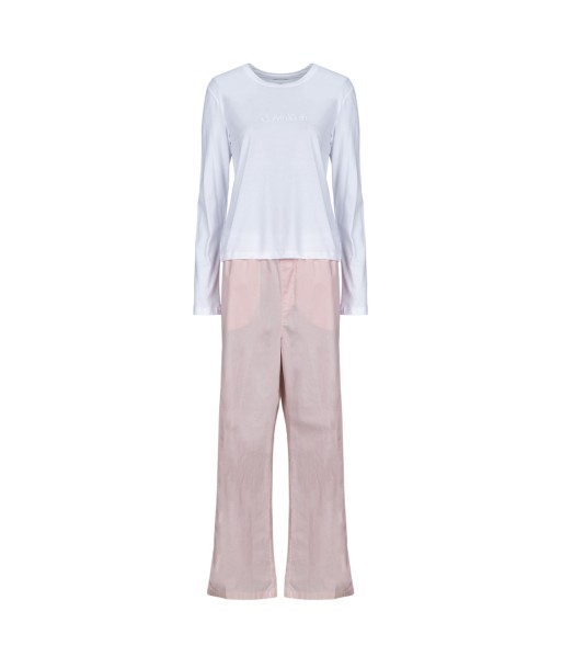 Pyjamas / Chemises de nuit femmes Calvin Klein Jeans LS PANT SET Rose