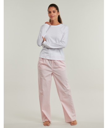 Pyjamas / Chemises de nuit femmes Calvin Klein Jeans LS PANT SET Rose