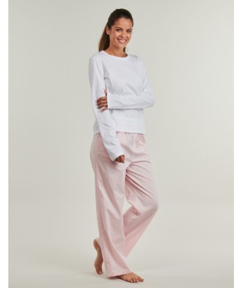 Pyjamas / Chemises de nuit femmes Calvin Klein Jeans LS PANT SET Rose