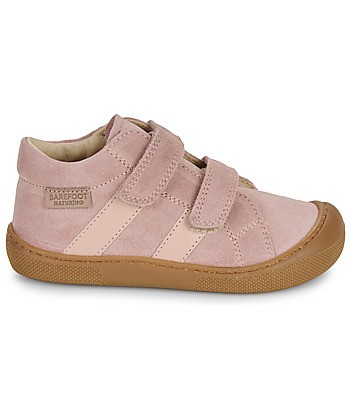 Baskets montantes enfant filles Naturino BAREFOOT SABBY VL SUEDE Rose