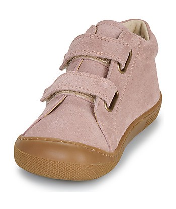 Baskets montantes enfant filles Naturino BAREFOOT SABBY VL SUEDE Rose