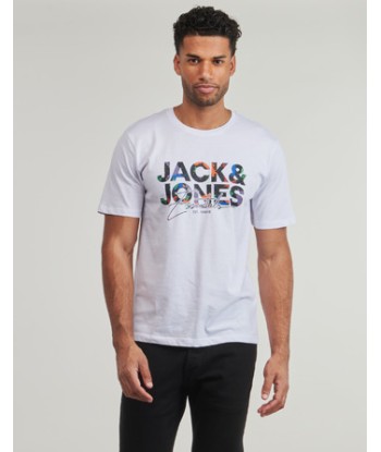 T-shirt hommes Jack & Jones JJGEPLAS Blanc