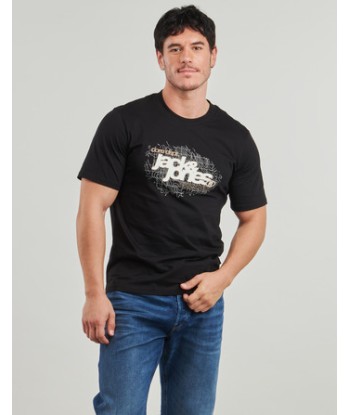 T-shirt hommes Jack & Jones JCOGRID BRANDING Noir