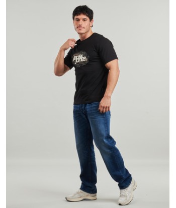 T-shirt hommes Jack & Jones JCOGRID BRANDING Noir
