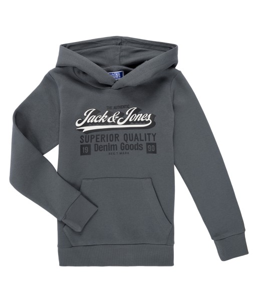 Sweat-shirt enfant garcons Jack & Jones JJELOGO SWEAT HOOD Gris