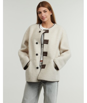 Blouson femmes Pieces PCJULIE REVERSIBLE Beige