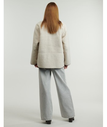 Blouson femmes Pieces PCJULIE REVERSIBLE Beige