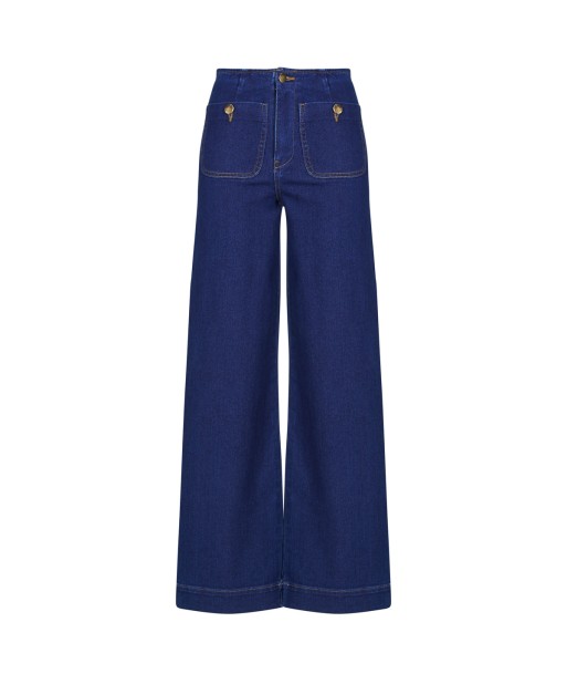 Jeans flare / larges femmes Only ONLMADELINE HW WIDE Bleu