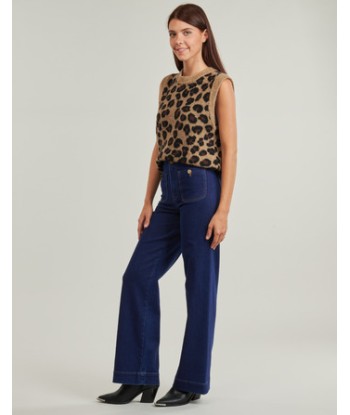 Jeans flare / larges femmes Only ONLMADELINE HW WIDE Bleu