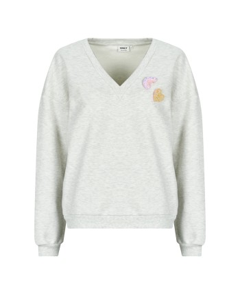 Pull femmes Only ONLHOLLY L/S V-NECK  Blanc
